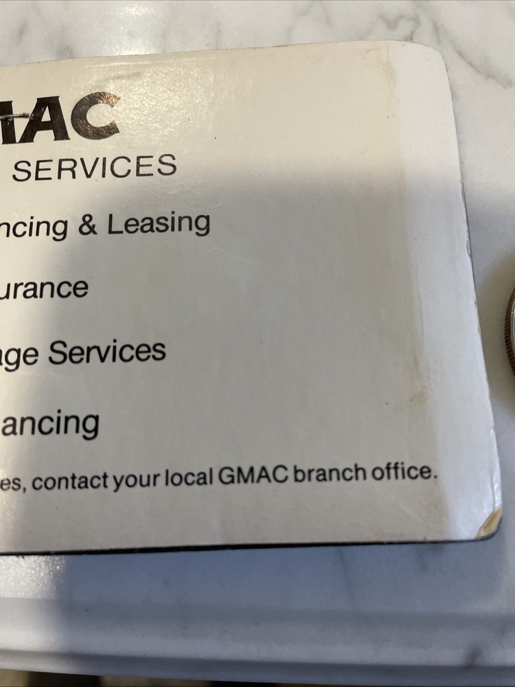 Vintage New GMAC Key Ring NIB