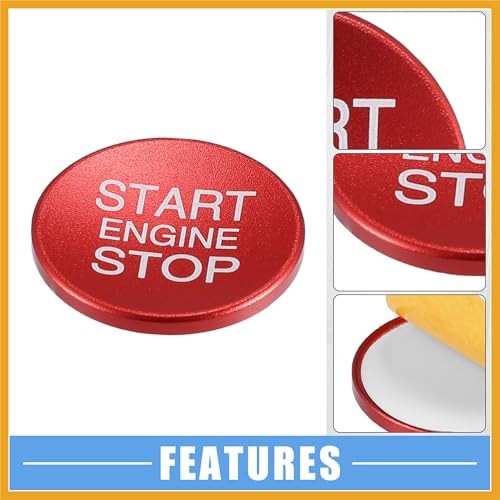 Engine Start Stop Ignition Button Overlay Cover Decal Interior Trim Sticker