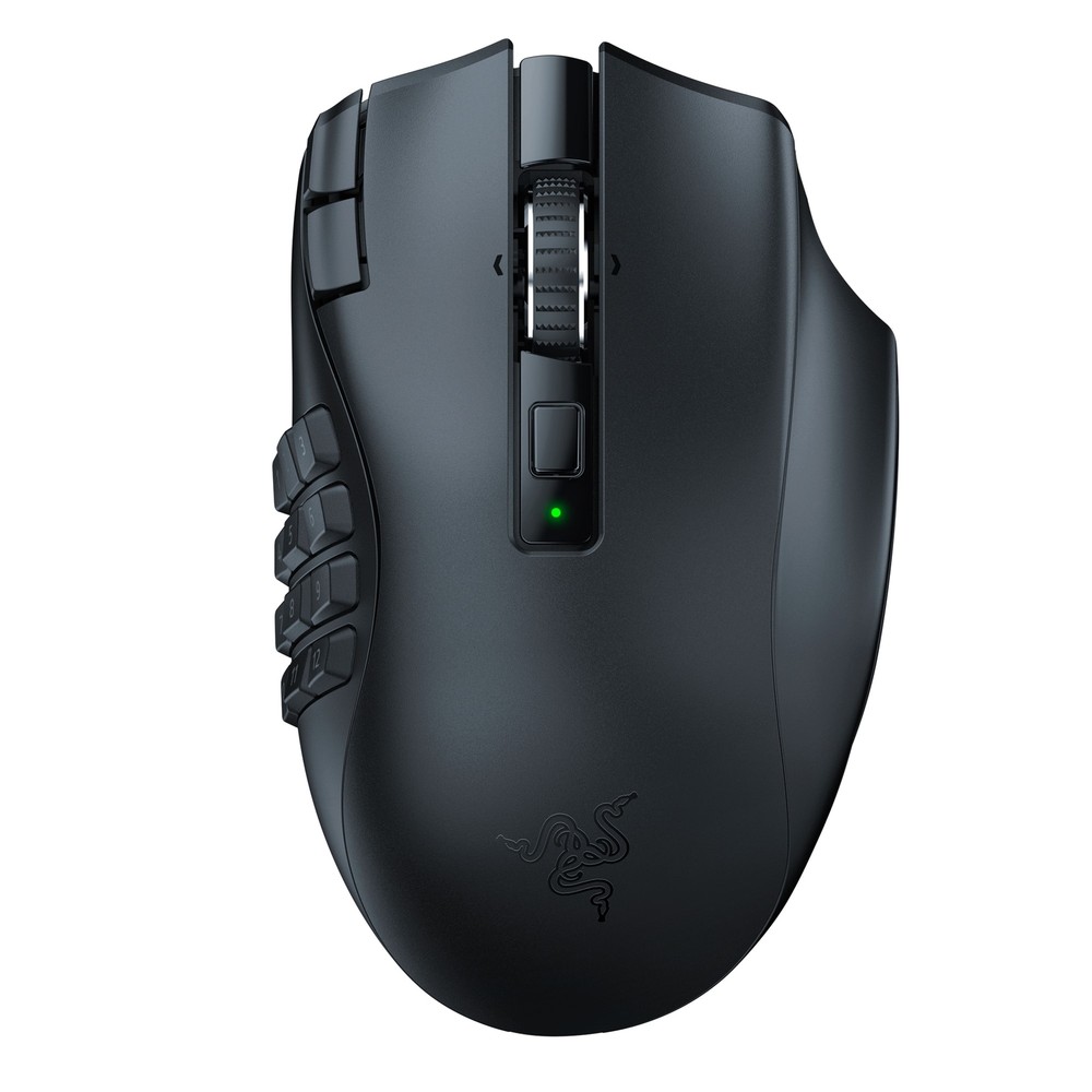 Razer - Naga V2 HyperSpeed MMO Wireless Optical Gaming Mouse with 19 Programm...