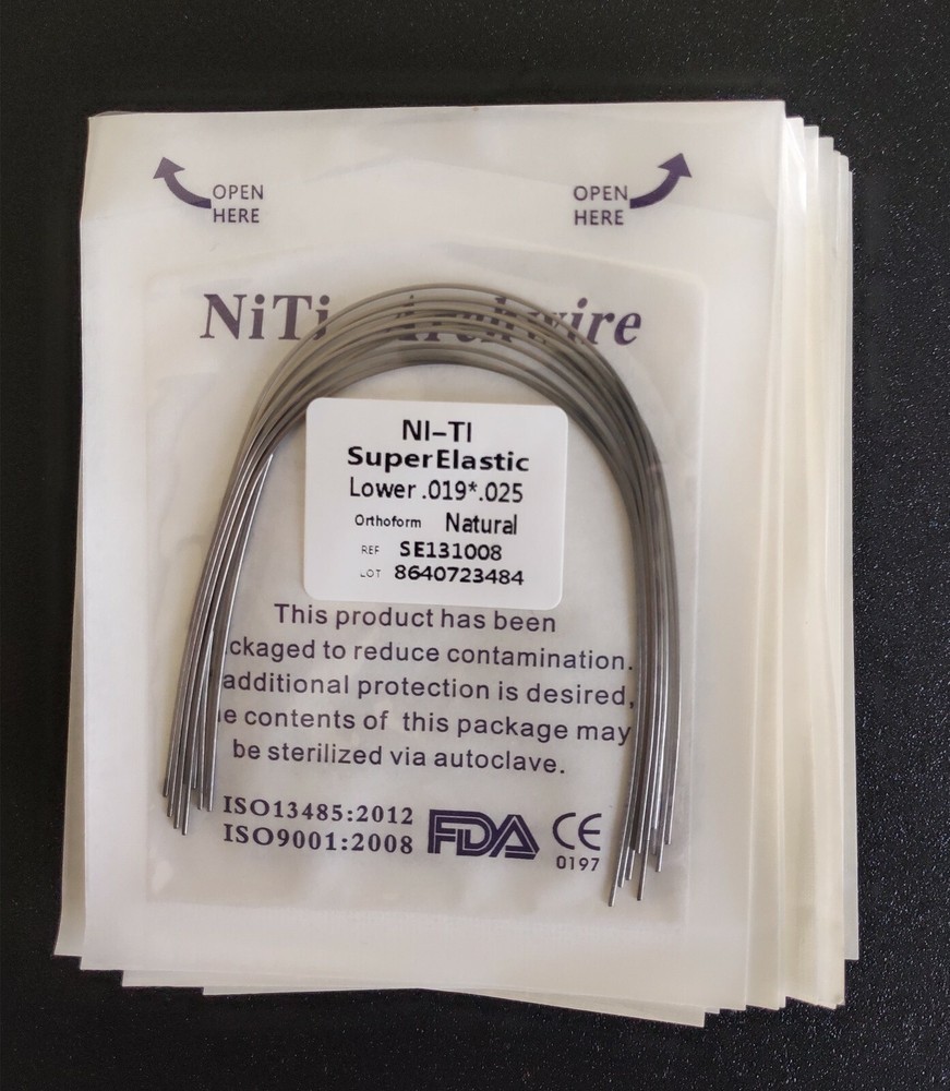 10 Packs 100 Pcs Super Elastic Niti Arch Wire Rectangular Bows Nature Form