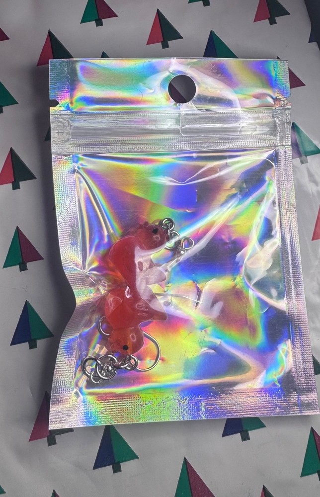 Handmade Red Duck Earrings