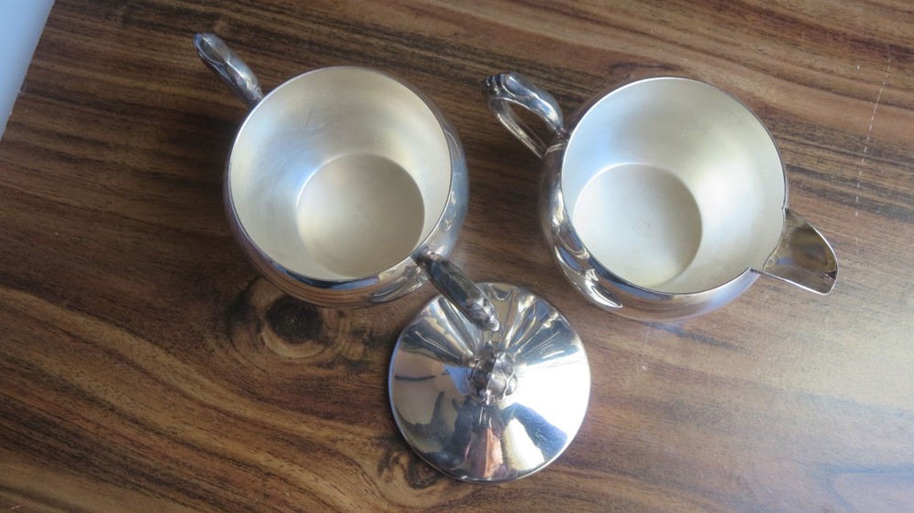 Silver Plate Sugar and Cream Set