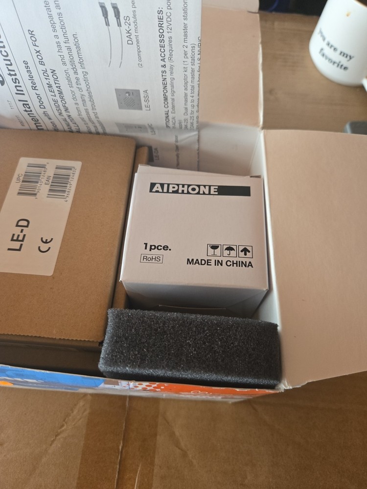 Aiphone LEM-1DLS Access Sentry Set includes LEM-1DL LE-D PT-1210N Intercom