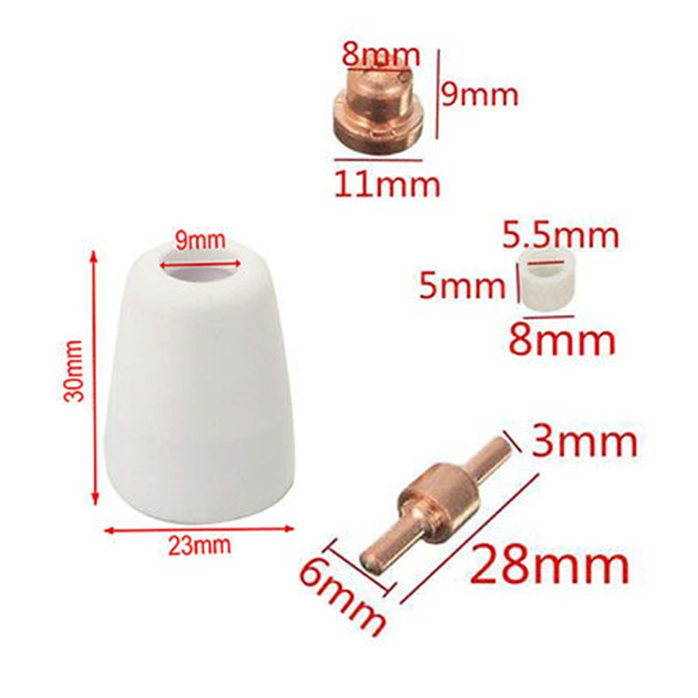 PT31 Plasma Kit Electrode Nozzle Torch Maintenance Electrode Replacement