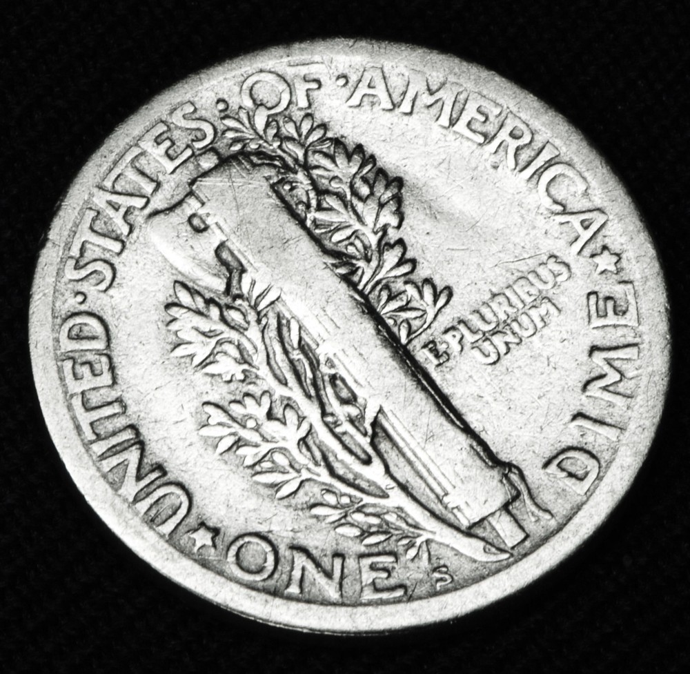 1923-s Mercury Dime. Better Grade (Inventory A)