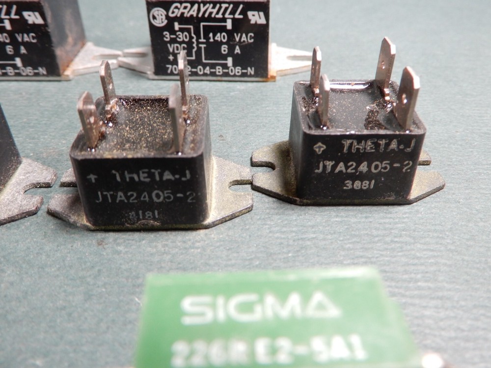 Theta-J Sigma Grayhill Solid State Relays Used Untested 70S2-04-B-06-N Plus!