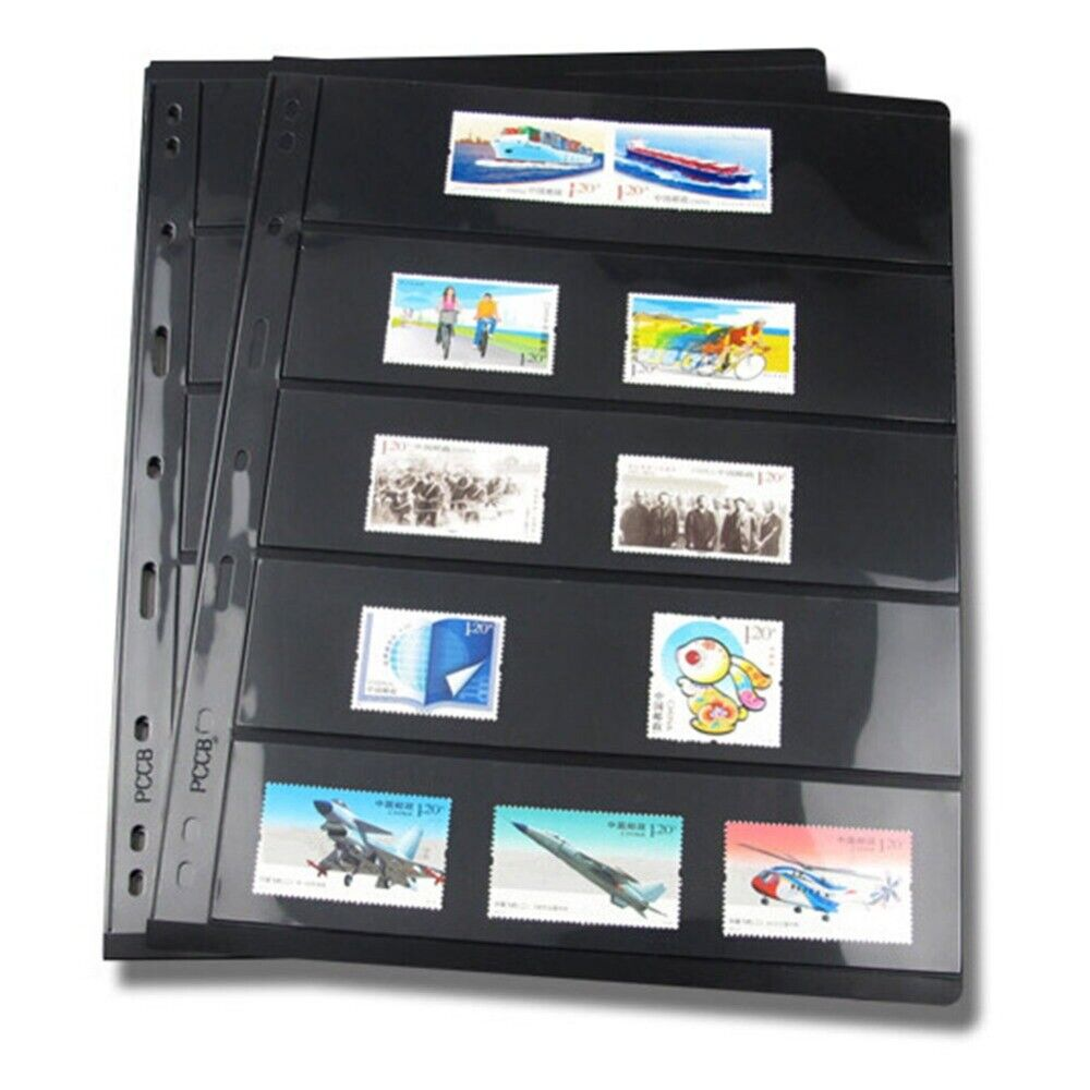 Stamp Pages for Stamp Album Binder 10 Sheet 7 Rows Pages for Collectors