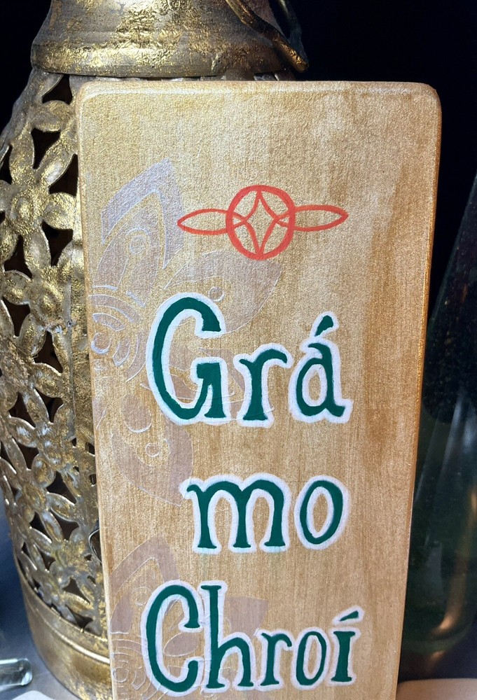Wooden Handcrafted/Painted Message Board, Irish Theme