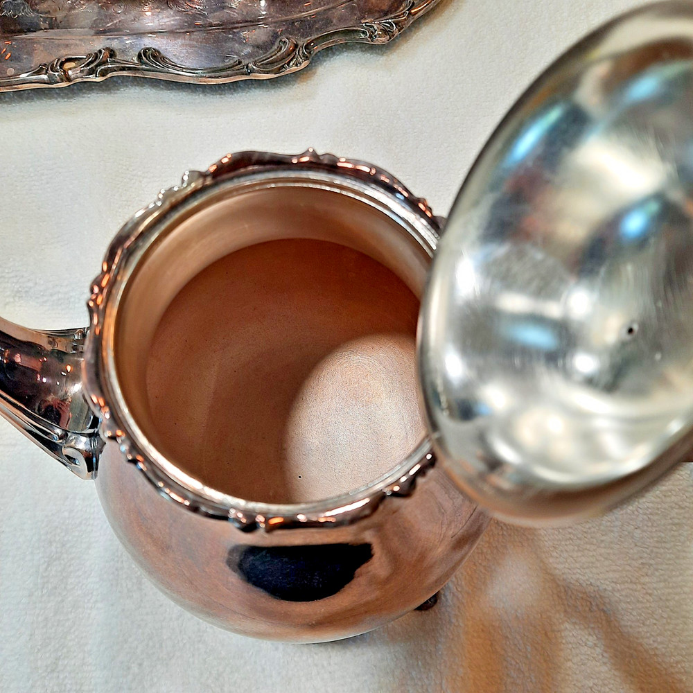 VTG 5-Pc Int Silver Com. Webster Wilcox Joanne S.P. Tea/Coffee Set (Gorham Tray)