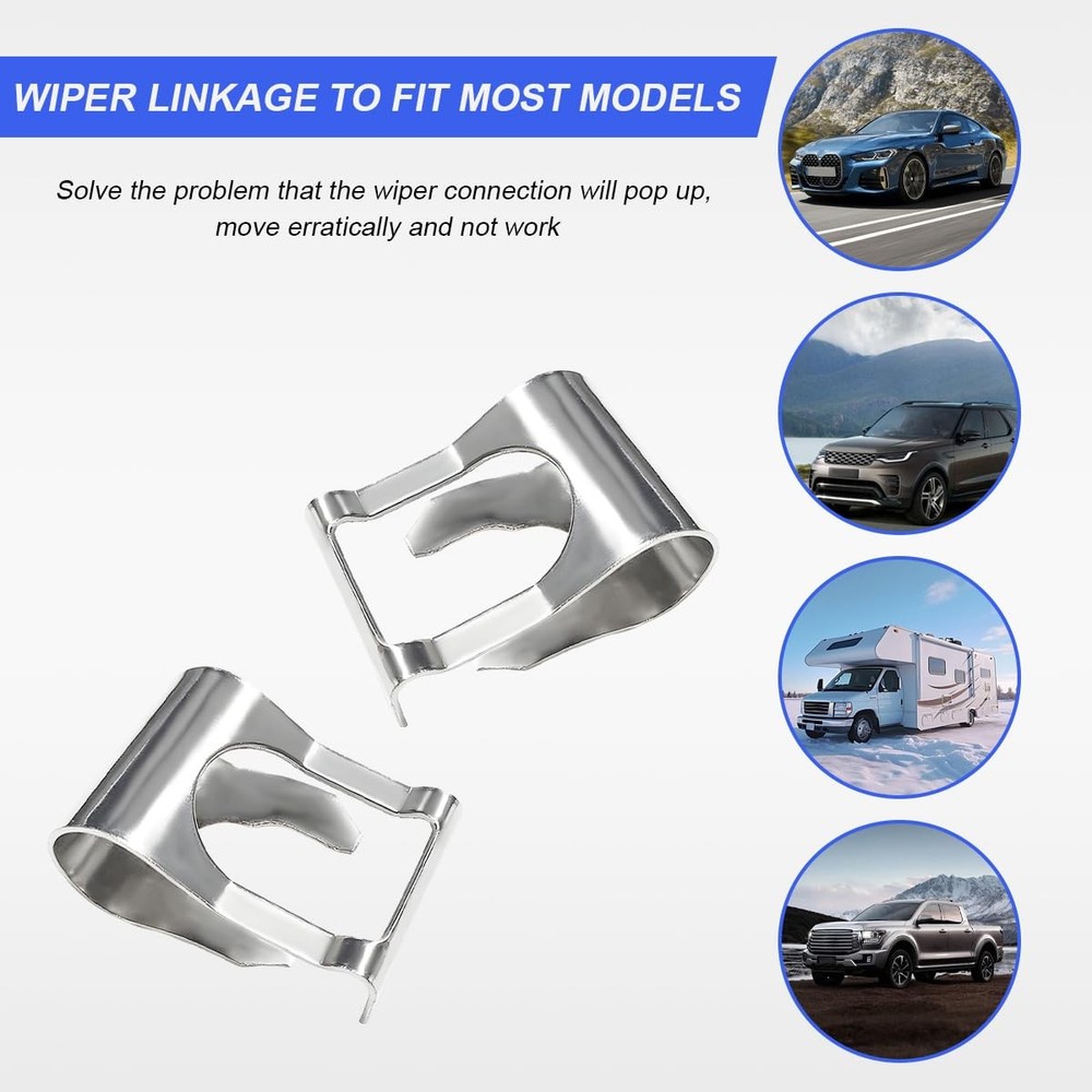 FSTURIOS 2 PCS Windscreen Wiper Linkage Clip, Car Bushing Rods...