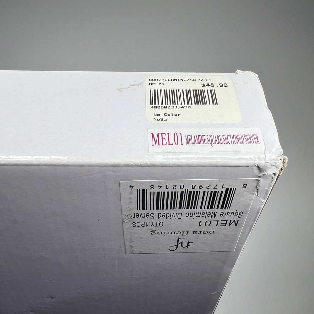 Nora Fleming Retired MEL01 Melamine Square Divided Section Server NIB