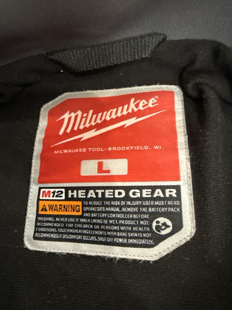 Milwaukee M12 Heated Jacket (Large) – TOUGHSHELL Gray
