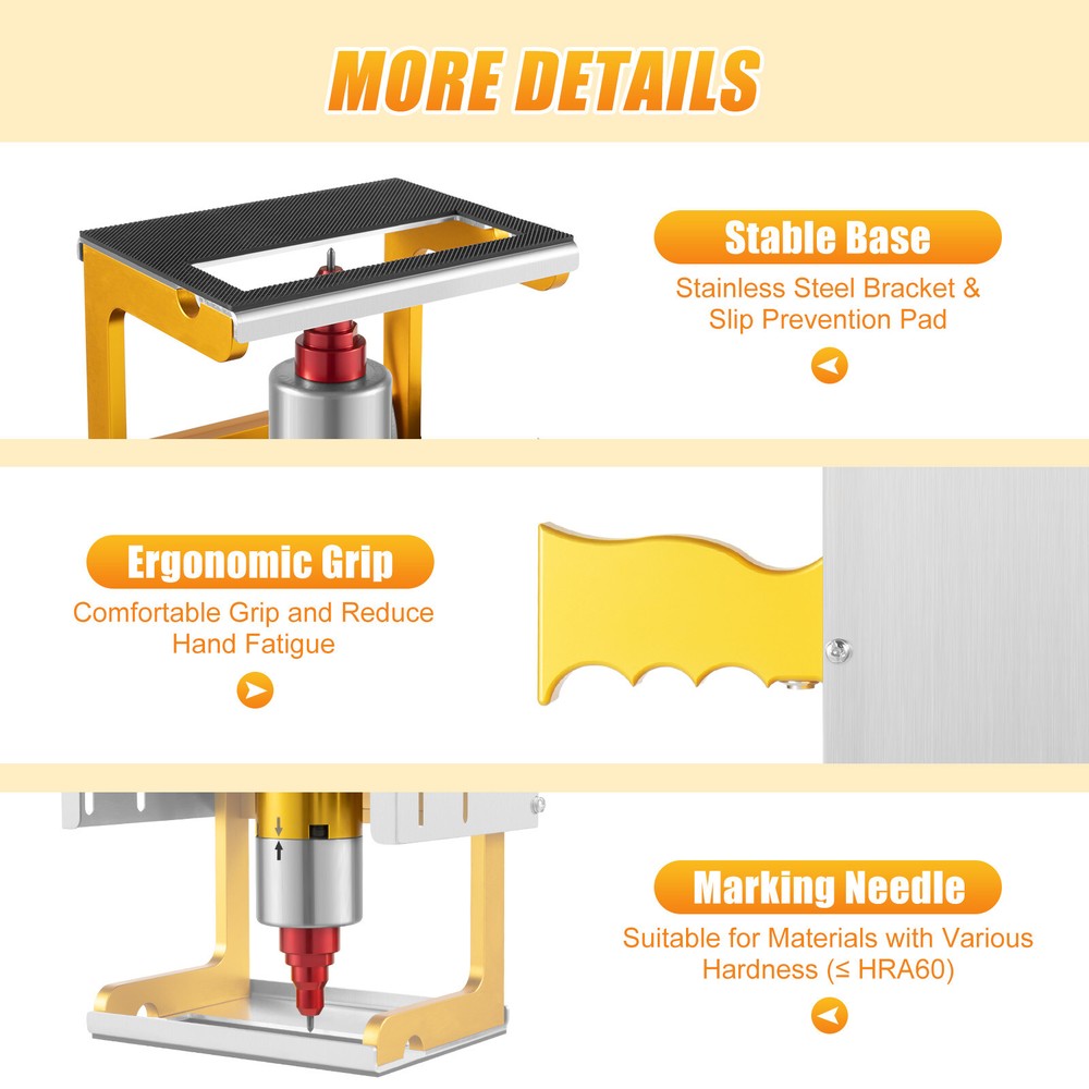 40mm/s Handheld Touch Screen Dot Peen Marking Machine for VIN Code Chassis 120W