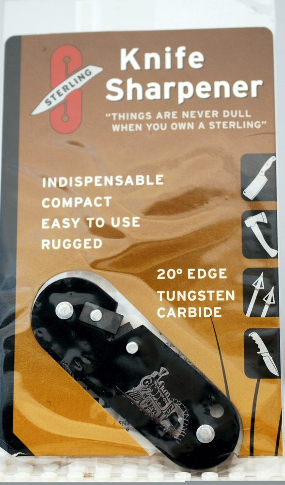 Sterling Knife Sharpener with Train Design