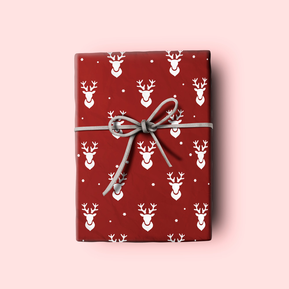 Reindeer Head Craft Stencil - Durable & Reusable Mylar Stencils