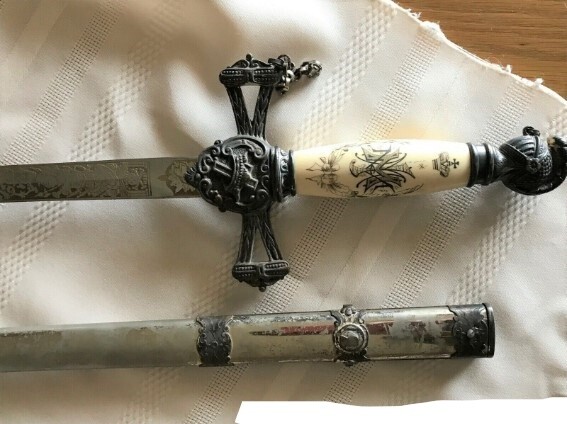 FRATERNAL LODGE SWORD & SCABBARD CIRCA 1870'S