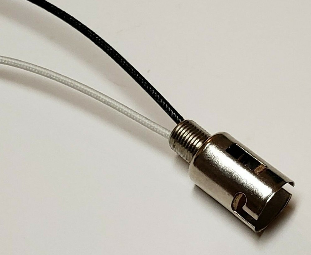 DOUBLE CONTACT BAYONET SOCKET WITH 9" WIRE LEADS NEW 30973J