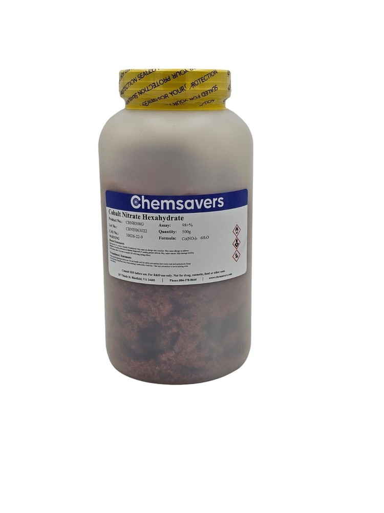 Cobalt Nitrate Hexahydrate, 98+%, 500g