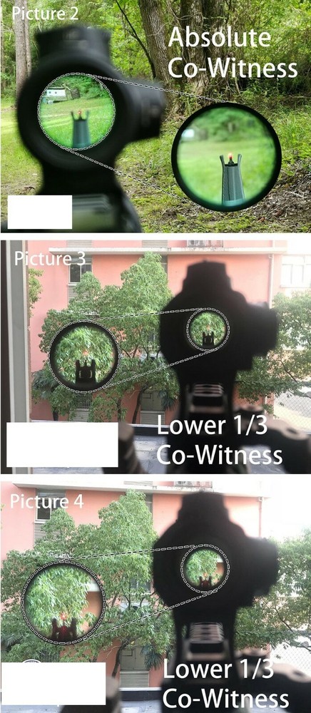 ADE Absolute Cowitness Riser HIGH/Riser Mount for Trijicon RMR Red Dot Sight