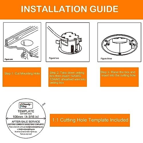 [] Electrical Box,Old Work Junction Box,Ceiling Box,18 Cubic 6 Pack Round