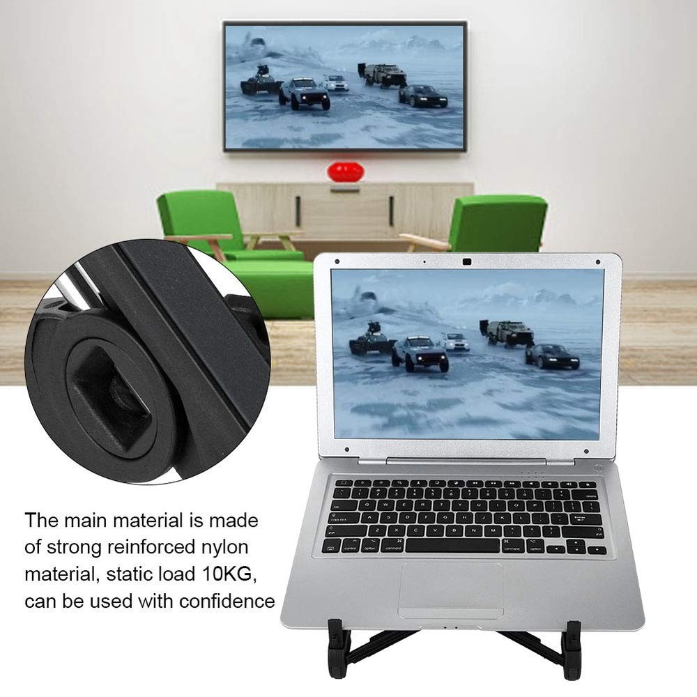 K7 Folding Laptop Table Adjustable Laptop Stand for Bed & Sofa Computer Tray ...