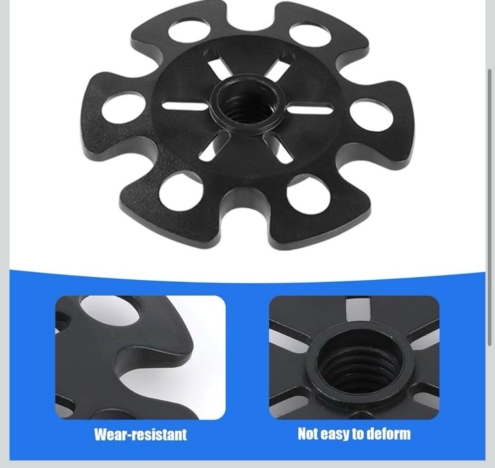 8pcs Ski Pole Baskets Replacement, Snowflake Basket for Trekking Pole, Replac...