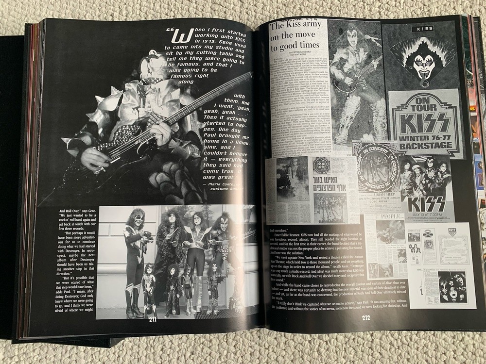 KISSTORY AMAZING+HUGE HARDCOVER BOOK INCREDIBLE PICTURES+ARTICLES KISS