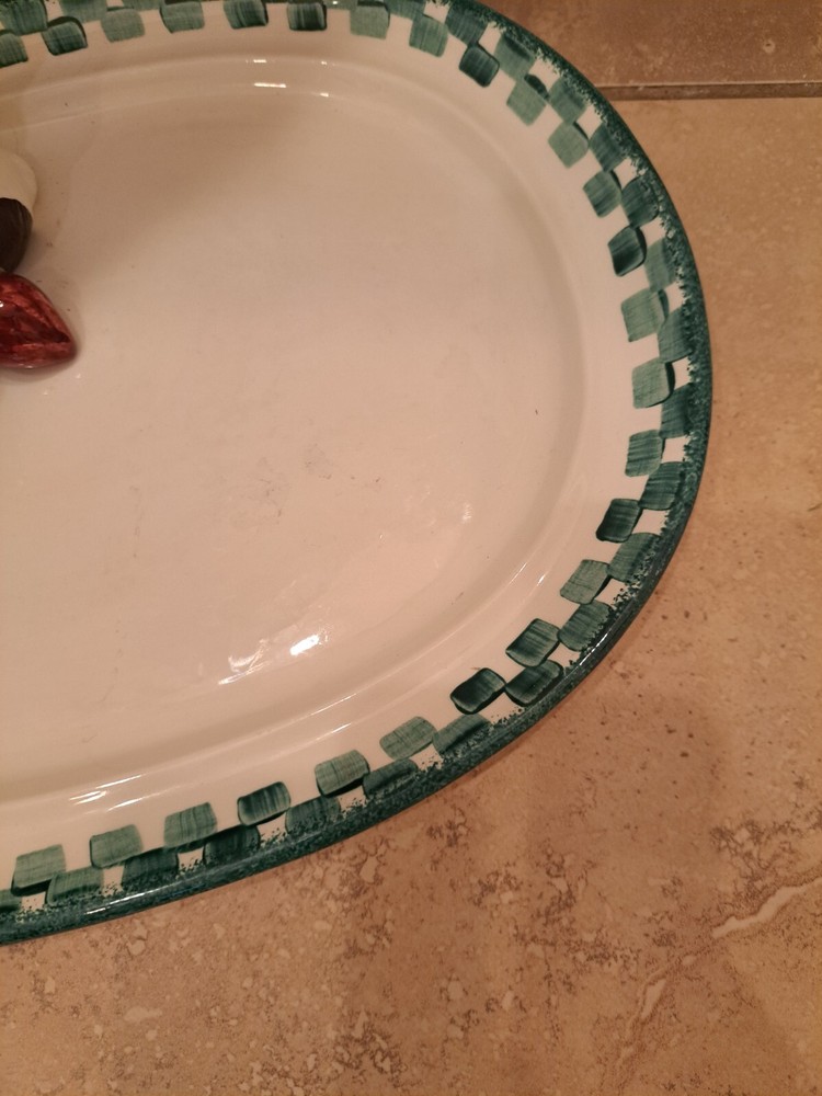 Cali pottery serving tray, bunny