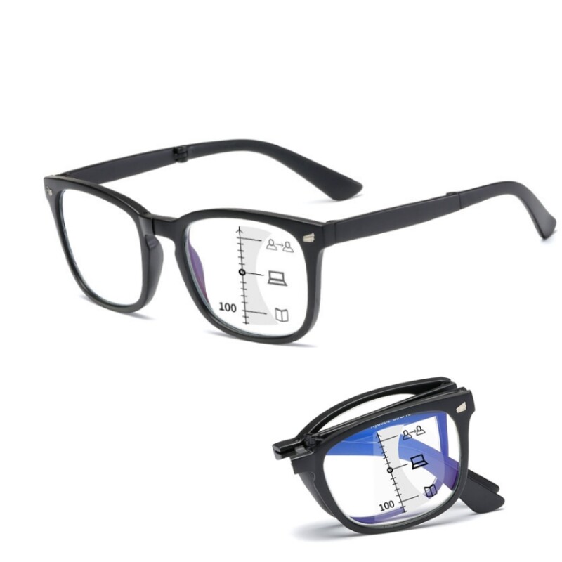 Men Progressive Multifocal Reading Glasses Large frame folding glasses frame
