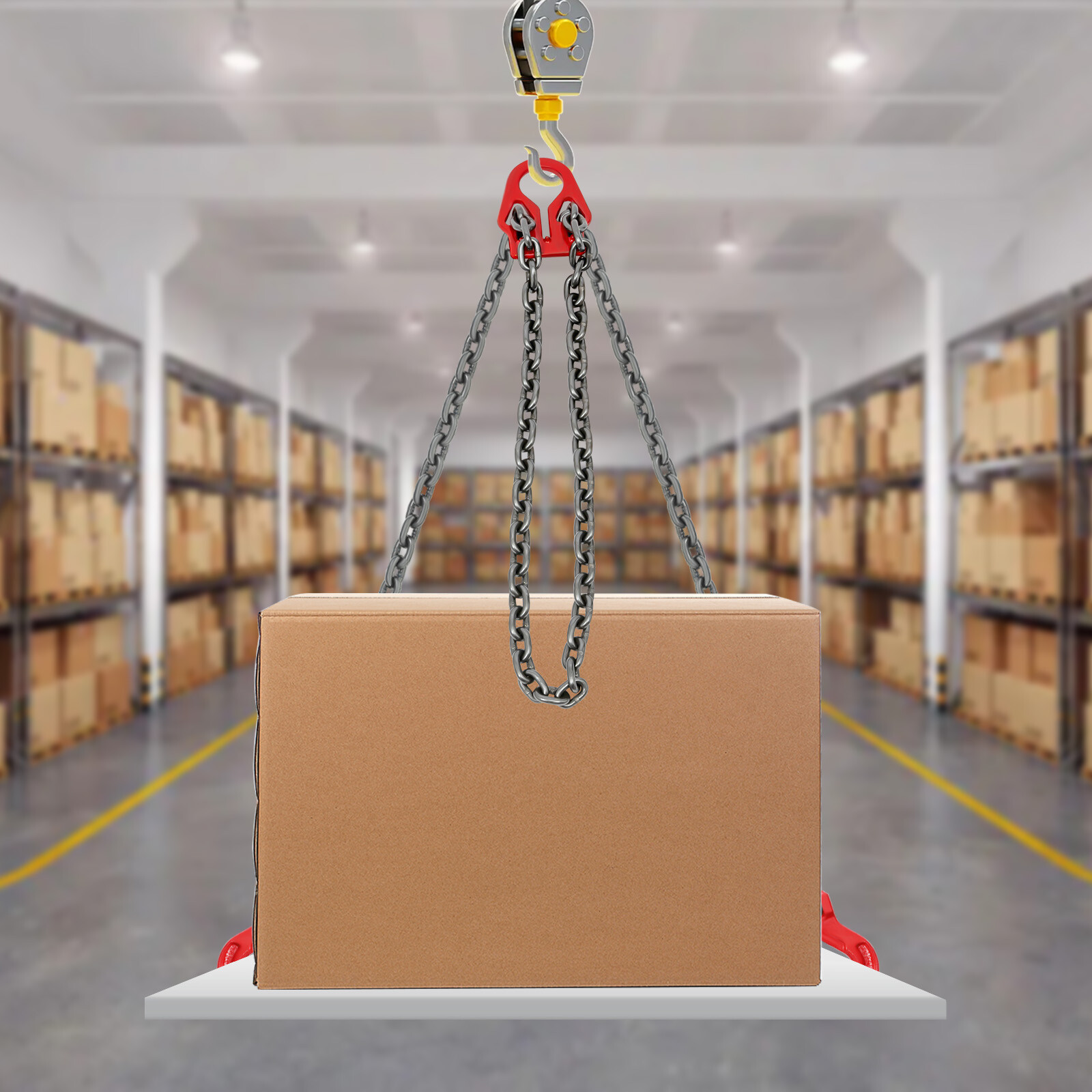5/16 in*10FT Adjustable Chain Sling with Grab Hook Lifting Chains 5T/11023 lbs