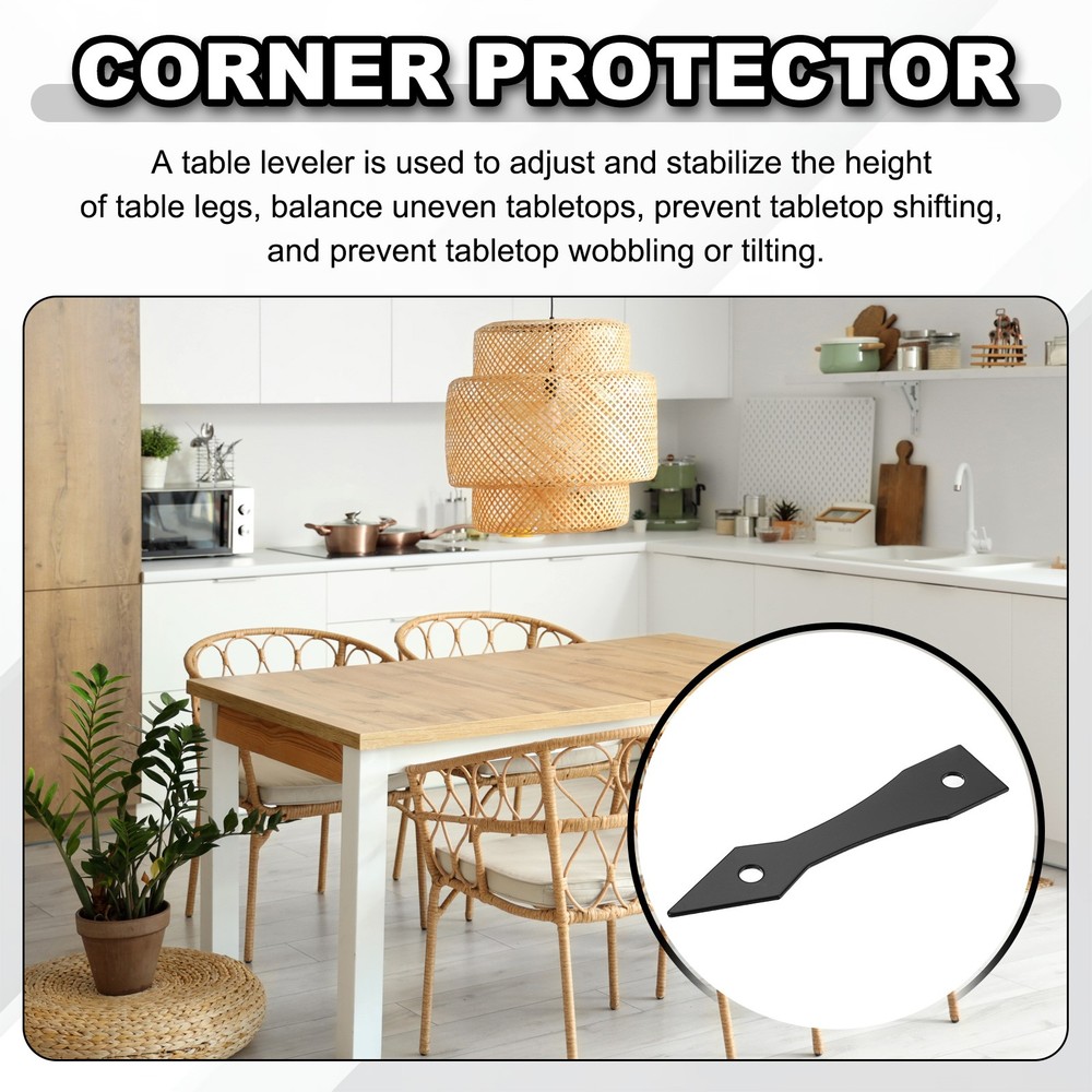 4 pieces for corner protector, L bracket 0.23\" matte black