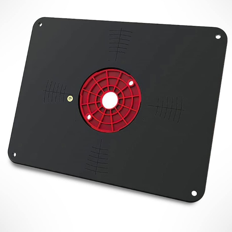 Practical Predrilled Router Table Insert Plate Set Includes Mounting Hardware