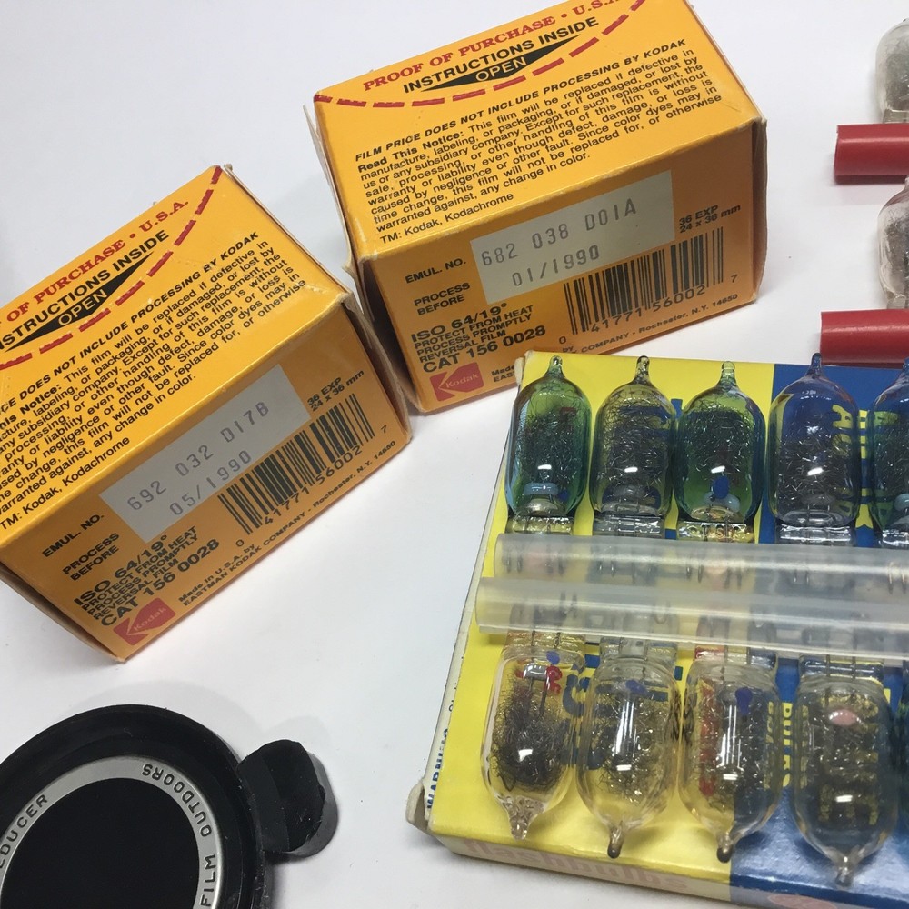 vtg camera accessories lot .