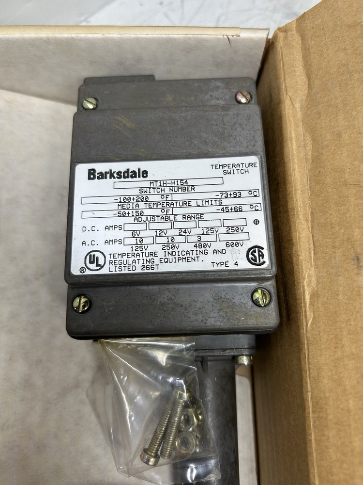 Barksdale MT1H-H154 Temperature Switch