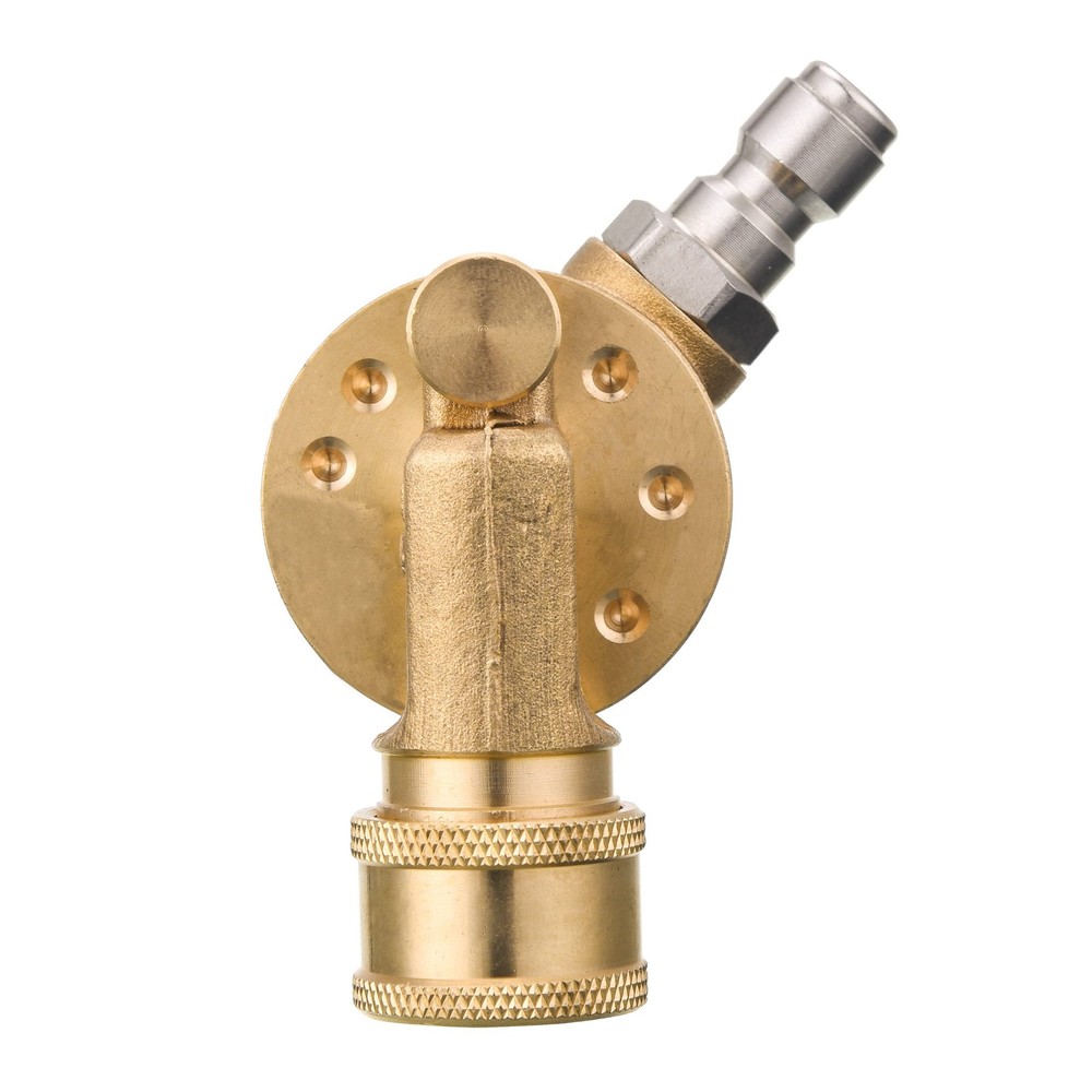 Pressure Washer Pivoting Coupler, 1/4” Quick Connect Gutter Cleaner Attachmen...
