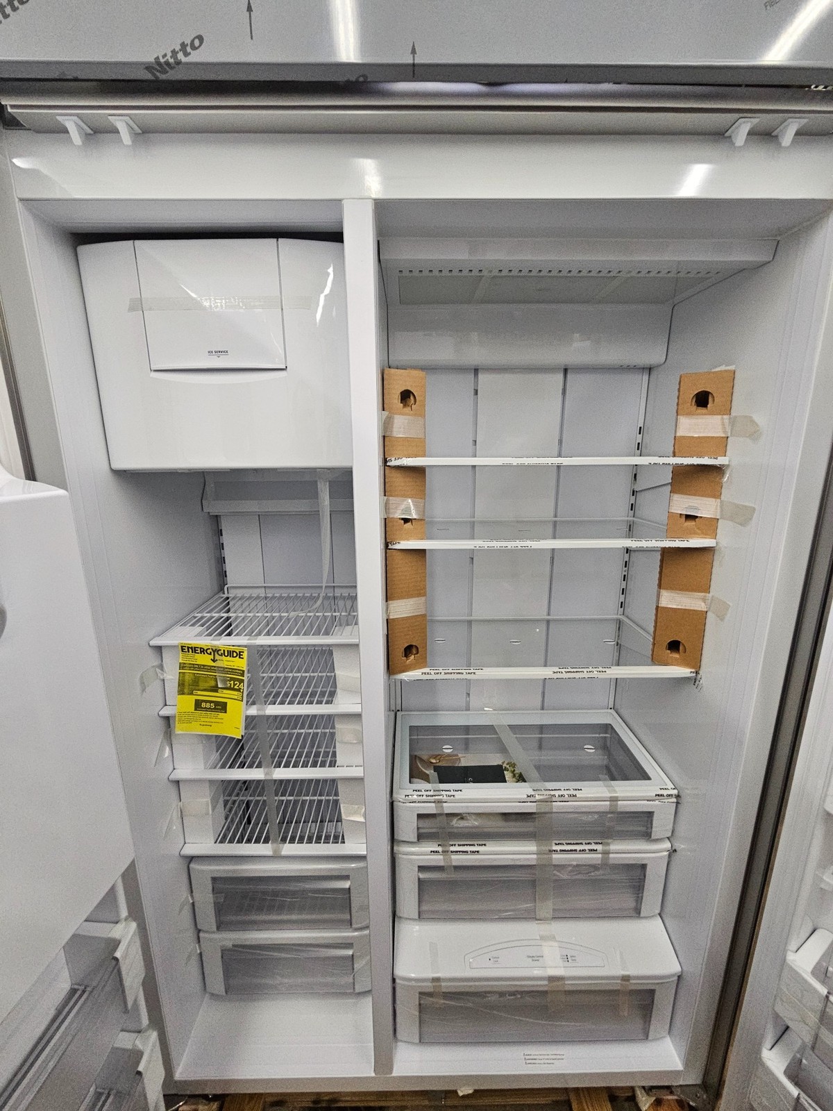 GE Café CSB48YP2NS1 48" Stainless Built-In Side/Side Refrigerator NOB #150030