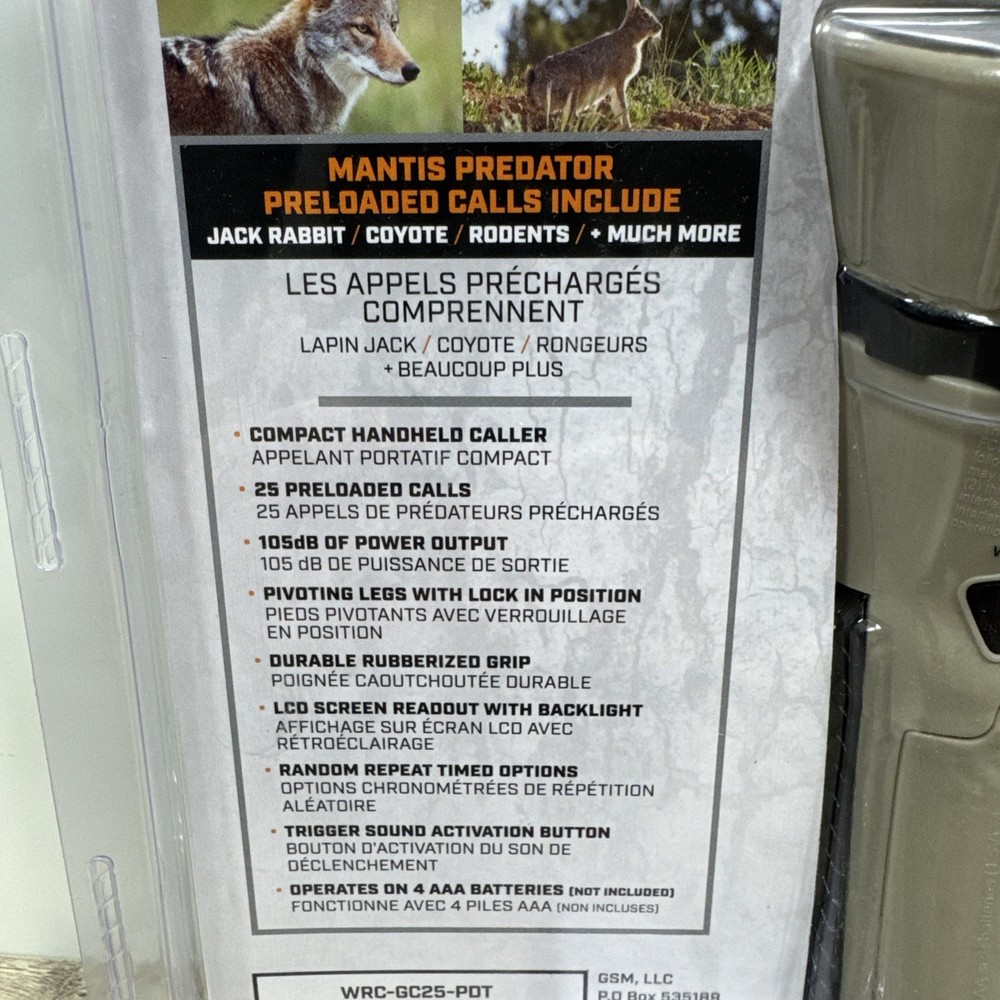 Western Rivers Mantis 25 Handheld Electronic Predator Call