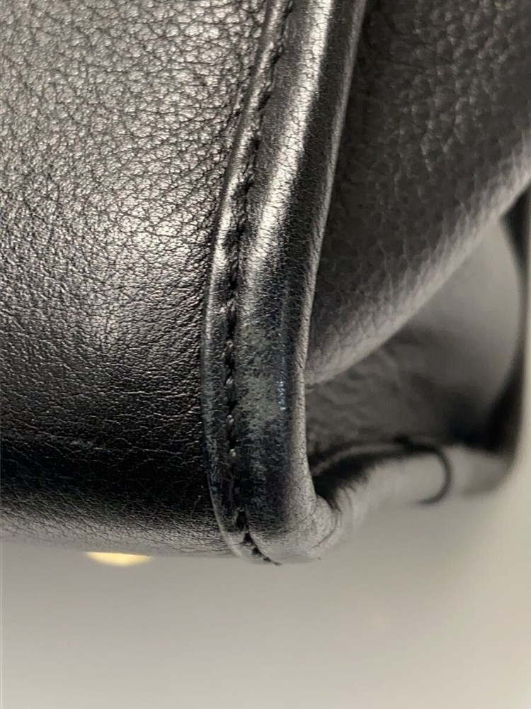 LOEWE tote bag leather Black Used