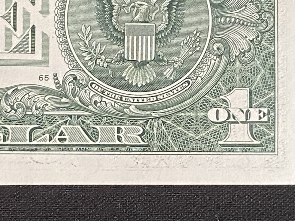 2021 - $1 - Binary Ink Transfer Metallic Ink Mark K94949949 - UNC