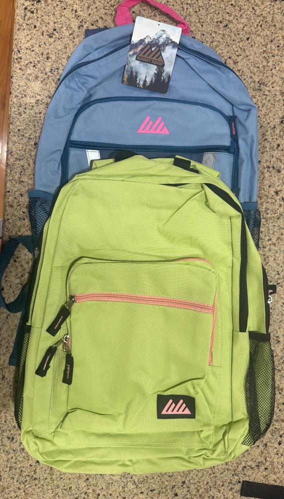 summit ridge backpack 2 colors blue and green (2 backpack)