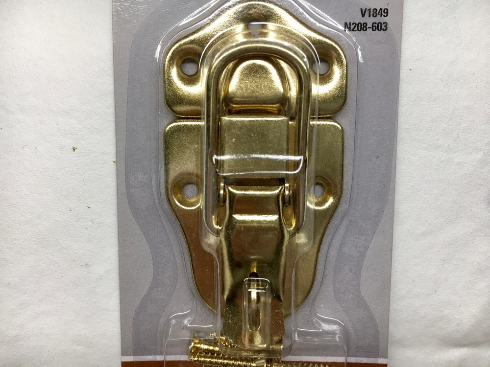 Lockable Draw Catch Brass Finish National N208-603