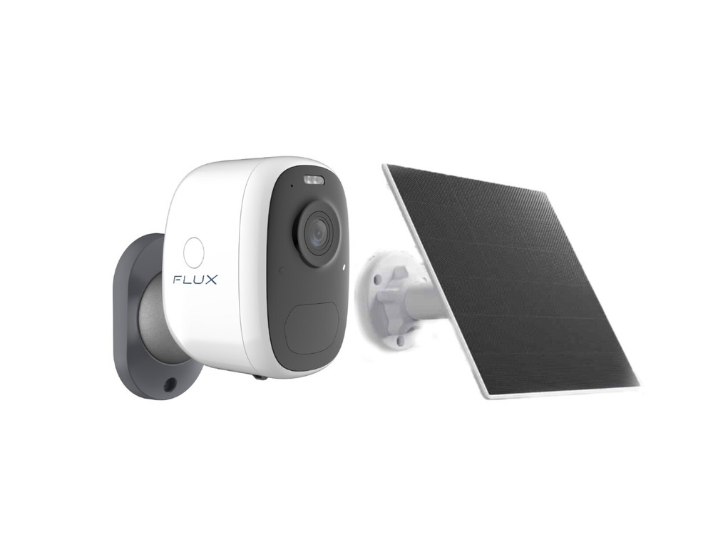 2K Home Wireless Battery Security Camera w/Solar Panel