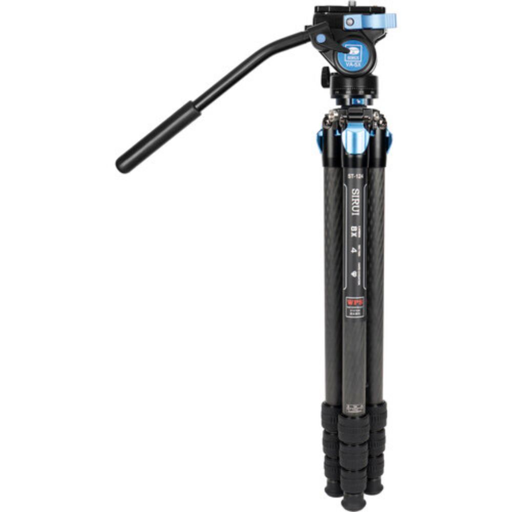 Sirui ST124 4-Section Carbon Fiber Tripod & VA-5 X Fluid Head Kit