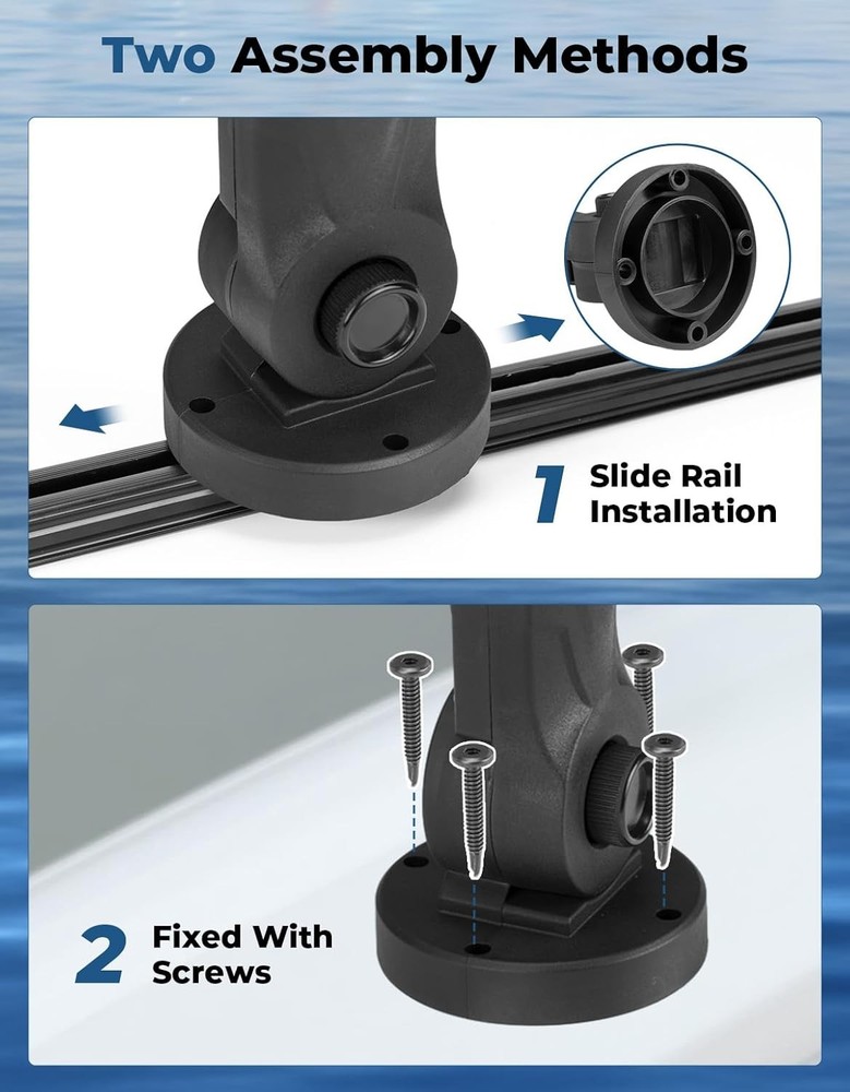 Adjustable Stabilizer Support for Trolling Motor Mount Bracket