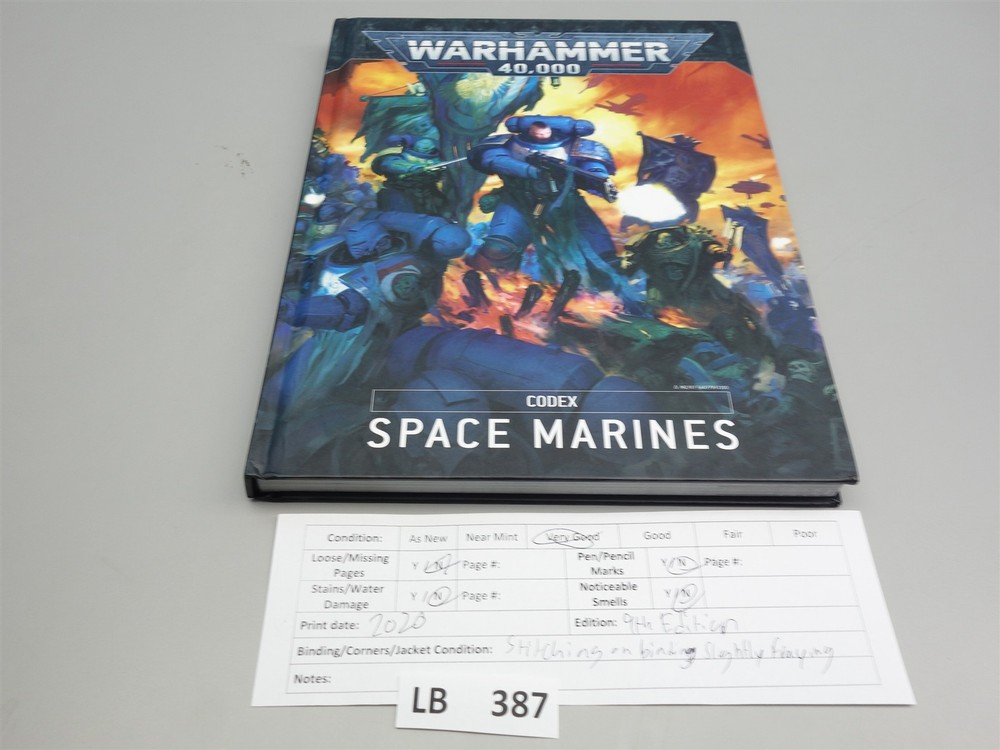 Warhammer 40k Codex Army Book - Space Marines (oop 9th Edition Hardback )