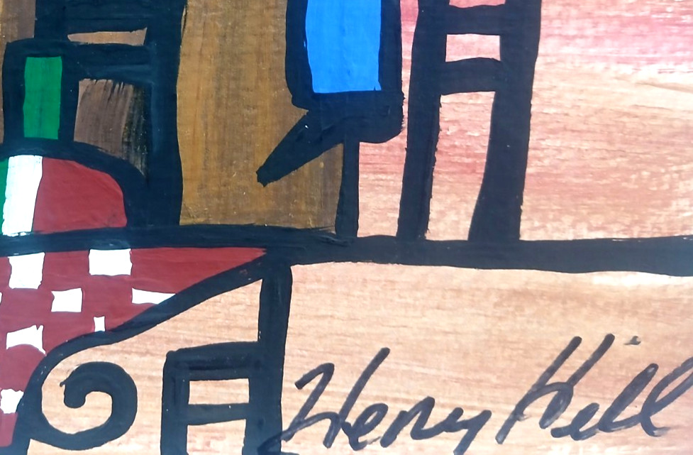 Mafia Signed Original Henry Hill Cosa Nostra Gangster Painting No More Shines!