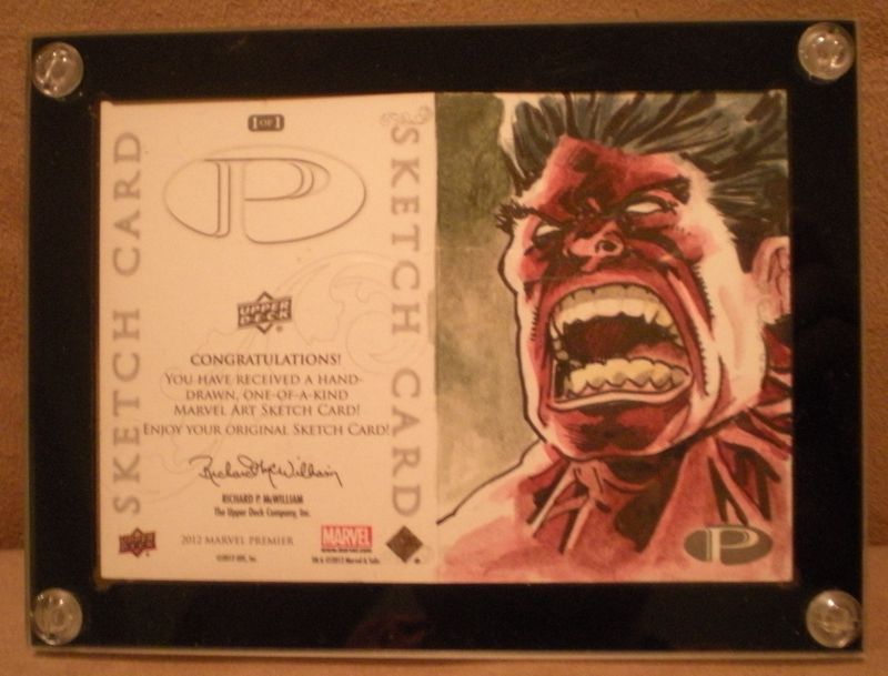 Single Hinged 2 Panel Marvel Premier Sketch Card Booklet Display Case