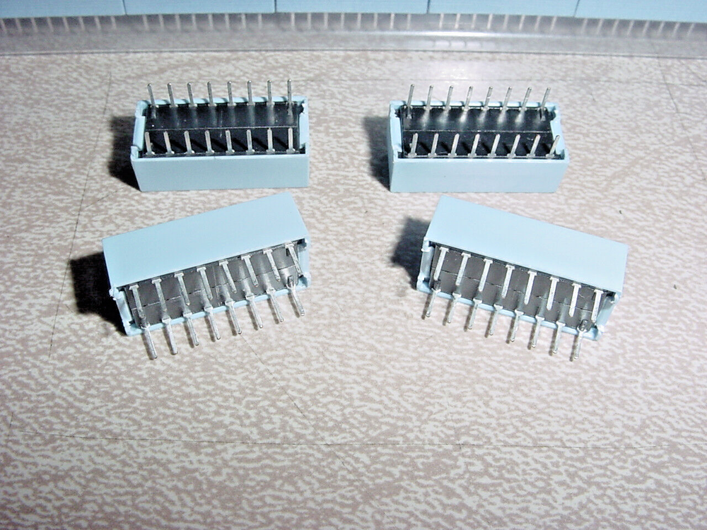 4 pcs 8-Position DIP Switches, PCB Board Mount, Standard Width, Quick USA Ship!