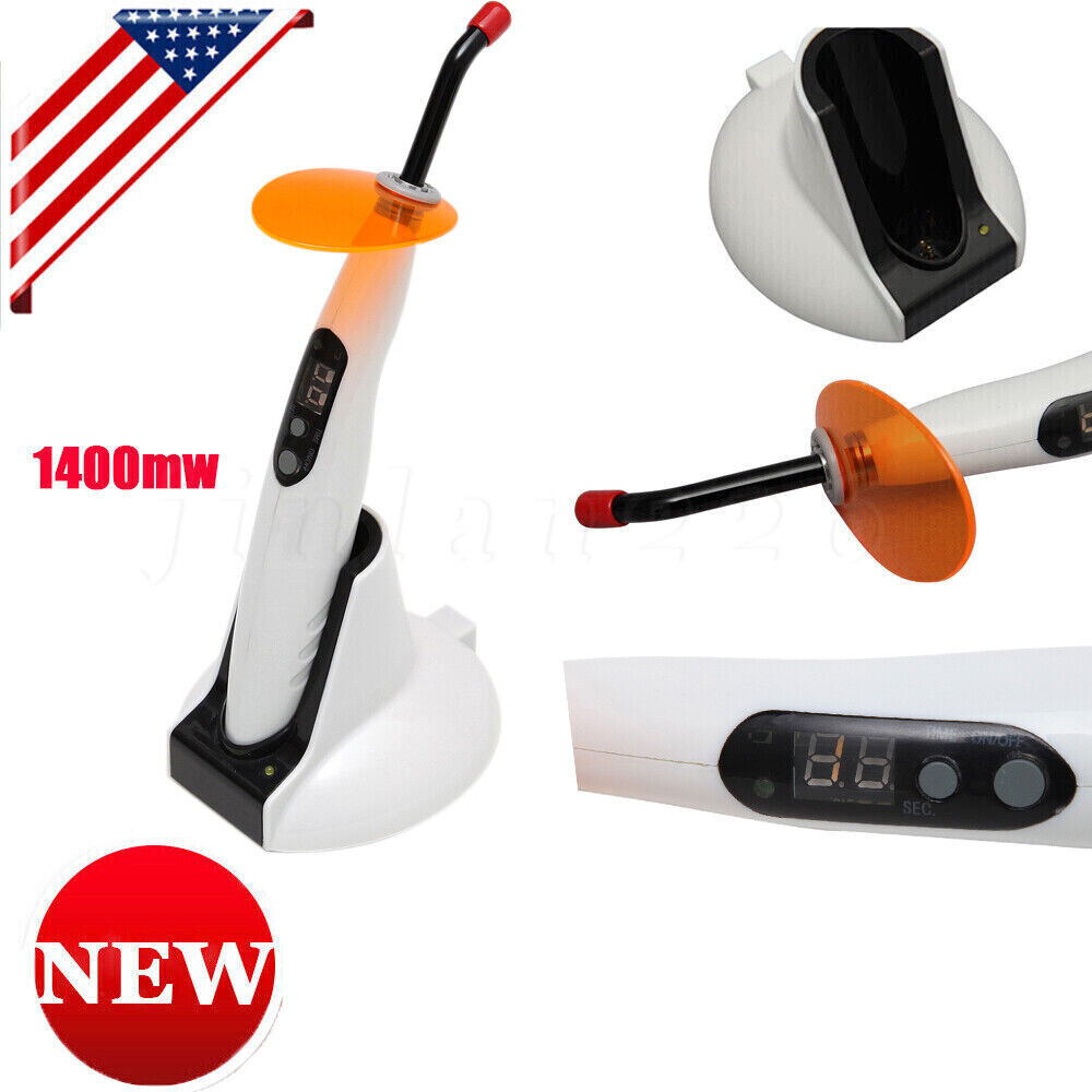 Woodpecker Style Wireless Cordless LED Dental Curing Light Lamp Teeth Whitening