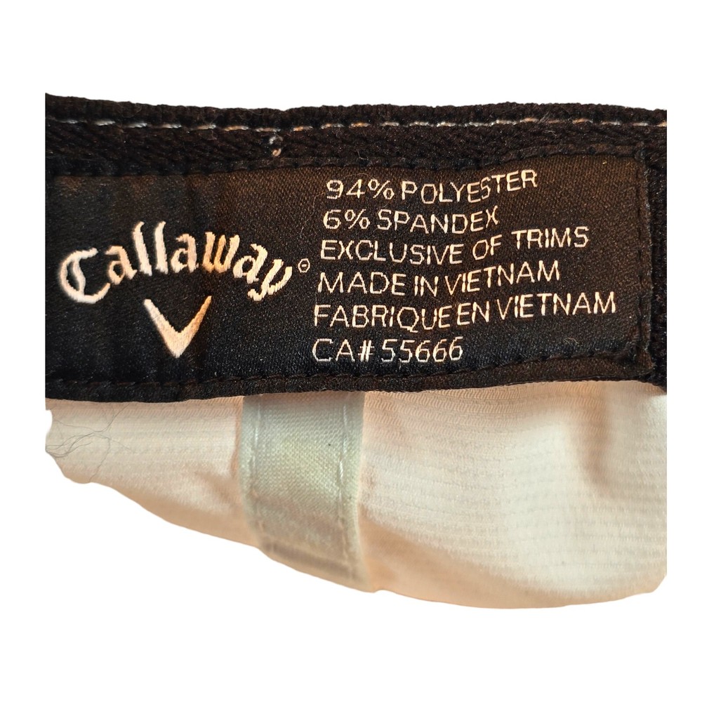 Callaway Rutherford Logo Hat Cap 110 Flexfit Snapback Hat Cap One Size White